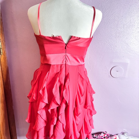 BCBGeneration Pink Ruffle Prom Dress - Picture 2 of 2